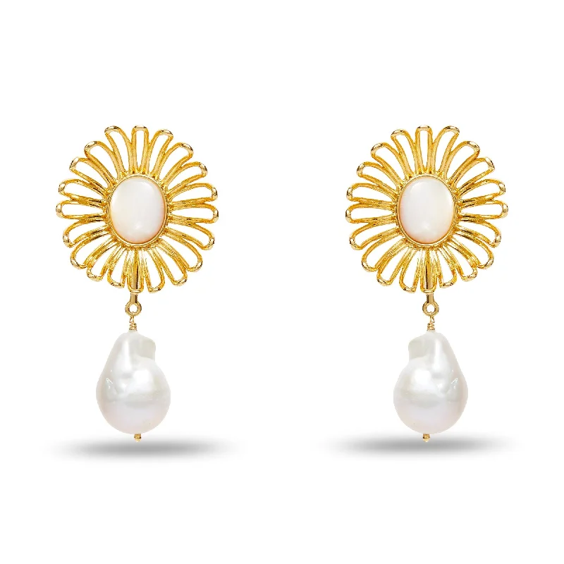 Affordable Luxury Jewelry For Every Occasion GOLD THE MET X LELE RENOIR DAISY EARRINGS