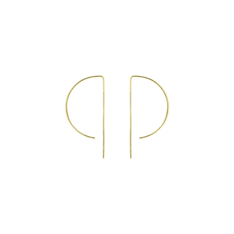 Limited-Time Offer On Elegant Jewelry Pieces D Wire Hoop Earrings in Gold - 1 ½"