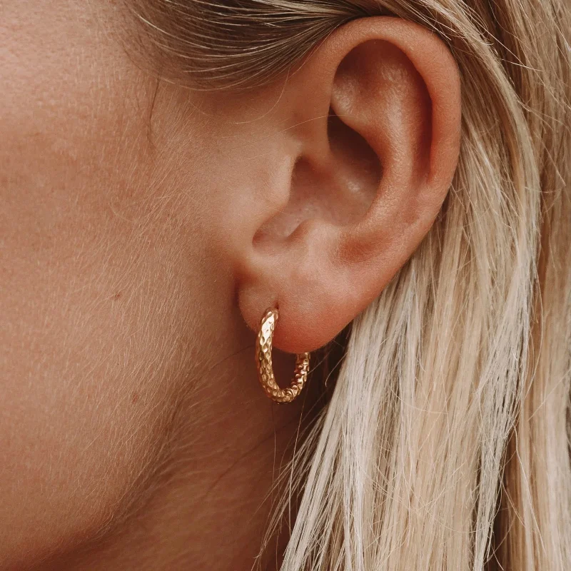 Grab Stylish Jewelry Before The Sale Ends Hammered Hoops Earrings