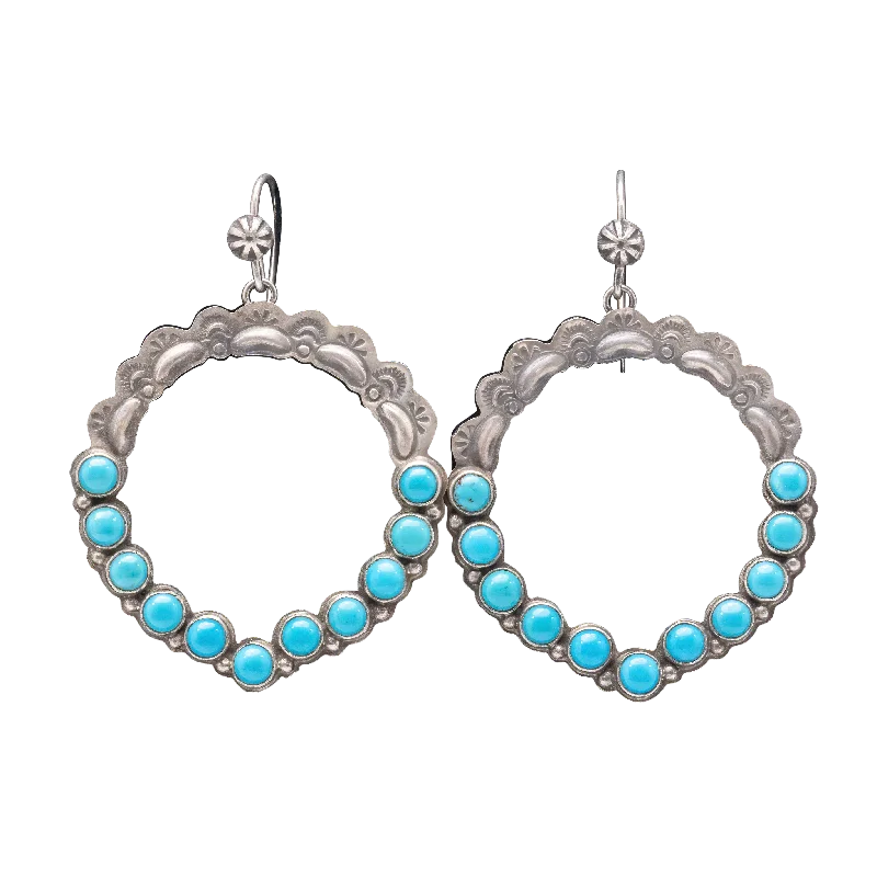 Jewelry Sale – Exclusive Styles At Lower Prices Sleeping Beauty Hand-stamped Hoop Earrings | Annike Hoskie Jewelry Sale – Exclusive Styles At Lower Prices Sleeping Beauty Hand-stamped Hoop Earrings | Annike Hoskie
