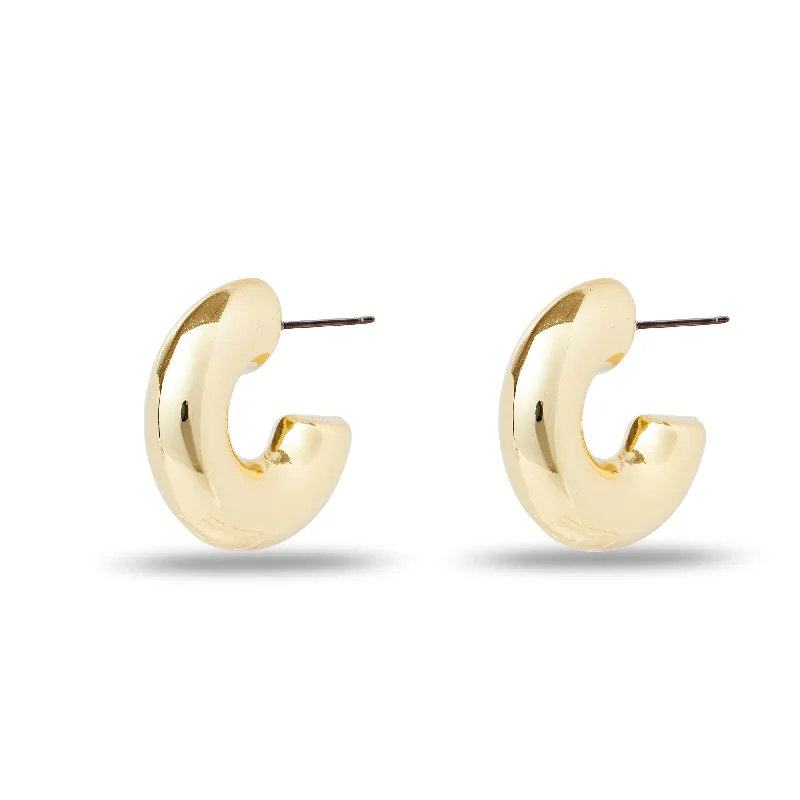 The Perfect Accessory For Less – Jewelry Sale Live GOLD CHUNKY SMALL HOOP EARRINGS