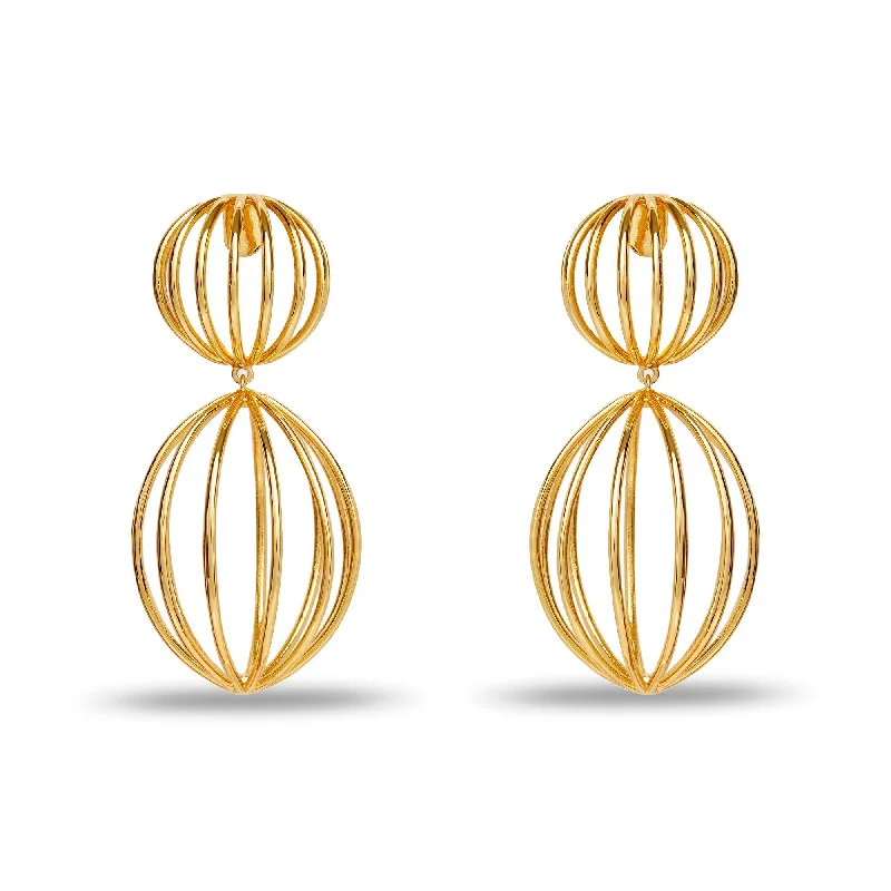 Seasonal Jewelry Deals – Elevate Your Style GOLD BIRDCAGE EARRINGS