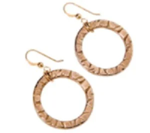 Modern Statement Jewelry For Bold Styling Infinity Gold-Dipped Pendant Earrings on French Hooks