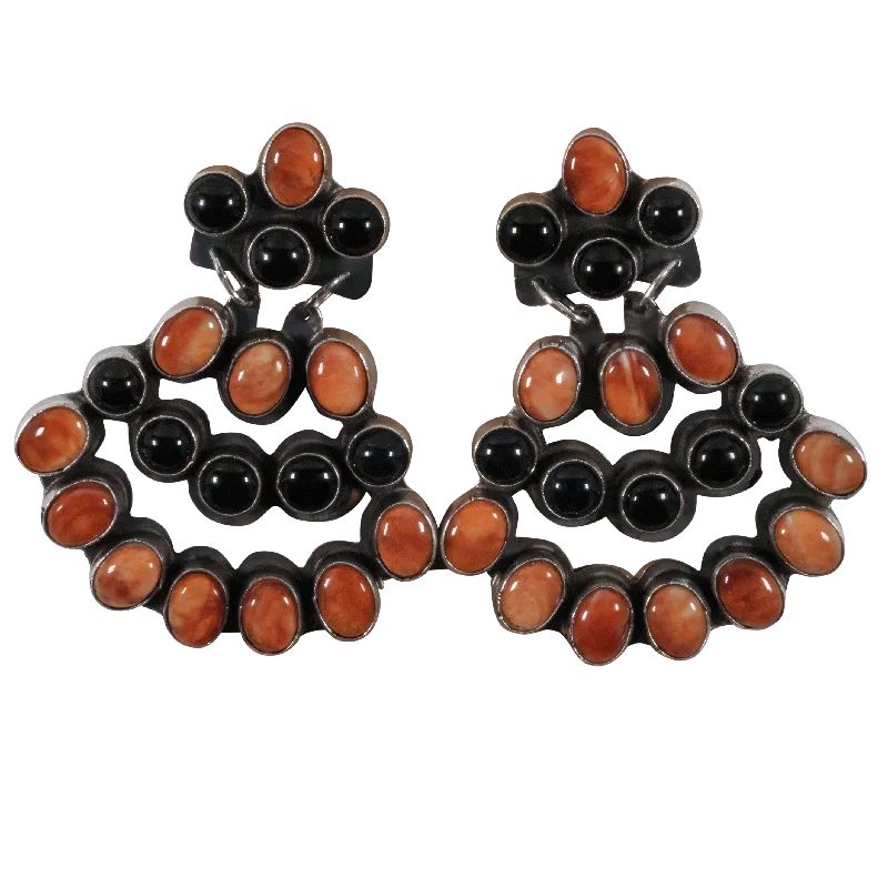 Flash Sale On Elegant Jewelry – Don't Miss Out Onyx & Spiny Oyster Shell Chandelier Earrings | Jennifer Begay Flash Sale On Elegant Jewelry – Don't Miss Out Onyx & Spiny Oyster Shell Chandelier Earrings | Jennifer Begay