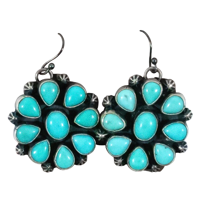 The Perfect Jewelry Piece At The Perfect Discount Campitos Turquoise Cluster Earrings | Artisan Handmade The Perfect Jewelry Piece At The Perfect Discount Campitos Turquoise Cluster Earrings | Artisan Handmade