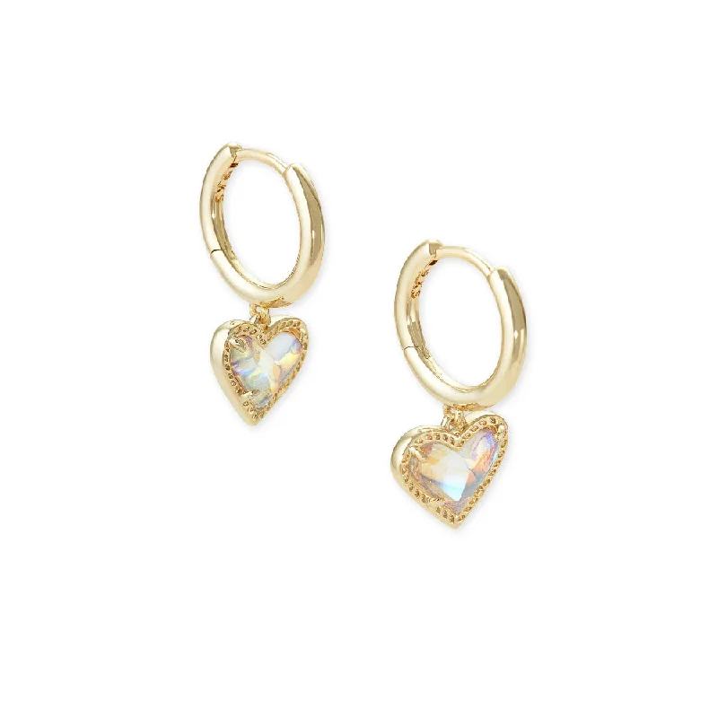 Must-Have Jewelry At Unbelievable Discounts Kendra Scott Ari Heart Gold Huggie Earrings Must-Have Jewelry At Unbelievable Discounts Kendra Scott Ari Heart Gold Huggie Earrings
