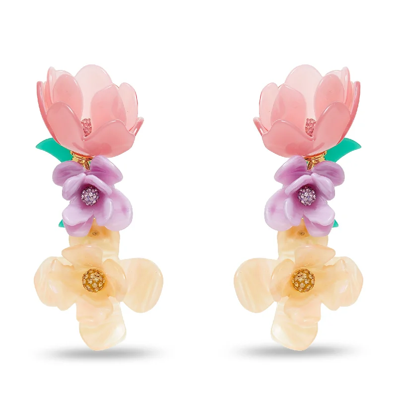 Fashion-Forward Jewelry At Incredible Prices KLIMT PALETTE THE MET X LELE KLIMT BOUQUET EARRINGS