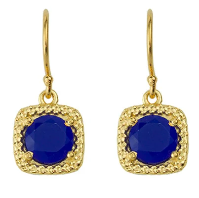 Shop Stylish Jewelry Now And Save Big Let it Glow Earrings in Blue Chalcedony And Gold Shop Stylish Jewelry Now And Save Big Let it Glow Earrings in Blue Chalcedony And Gold