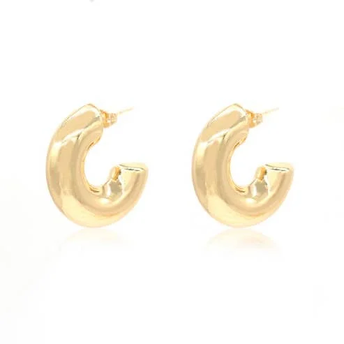 Fashion-Forward Jewelry At Exclusive Discounts Large Thick Smooth Hoop Earrings