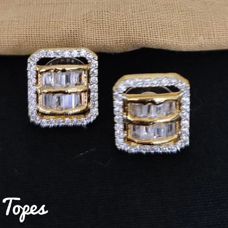 Seasonal Jewelry Deals – Elevate Your Style Lucentarts Jewellery Gold Plated AD Stone Stud Earrings Seasonal Jewelry Deals – Elevate Your Style Lucentarts Jewellery Gold Plated AD Stone Stud Earrings