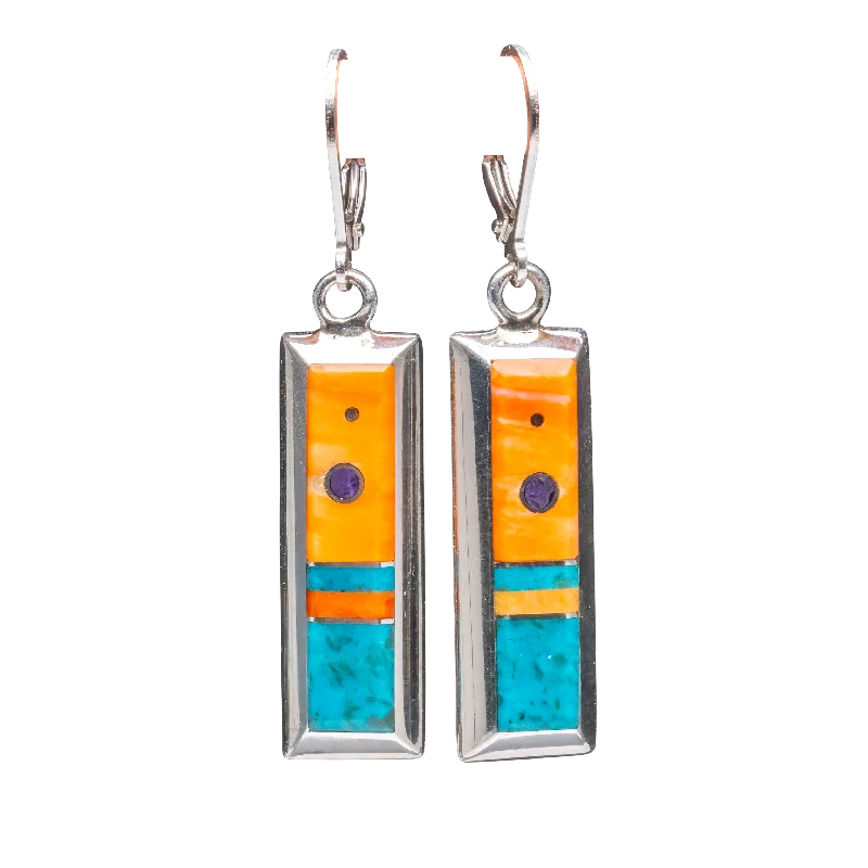 Stunning Jewelry Pieces At The Lowest Prices Ever Spiny Oyster Shell & Kingman Turquoise Earrings | Veronica Benally Stunning Jewelry Pieces At The Lowest Prices Ever Spiny Oyster Shell & Kingman Turquoise Earrings | Veronica Benally