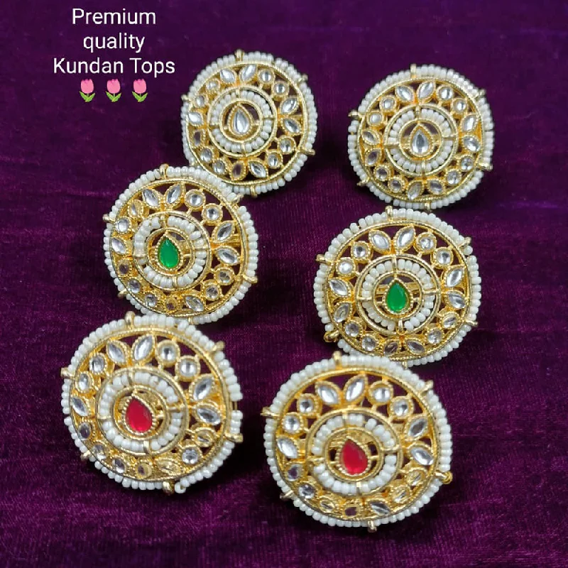 Affordable Luxury Jewelry For Every Occasion Manisha Jewellery Gold Plated Kundan Stud Earrings Affordable Luxury Jewelry For Every Occasion Manisha Jewellery Gold Plated Kundan Stud Earrings