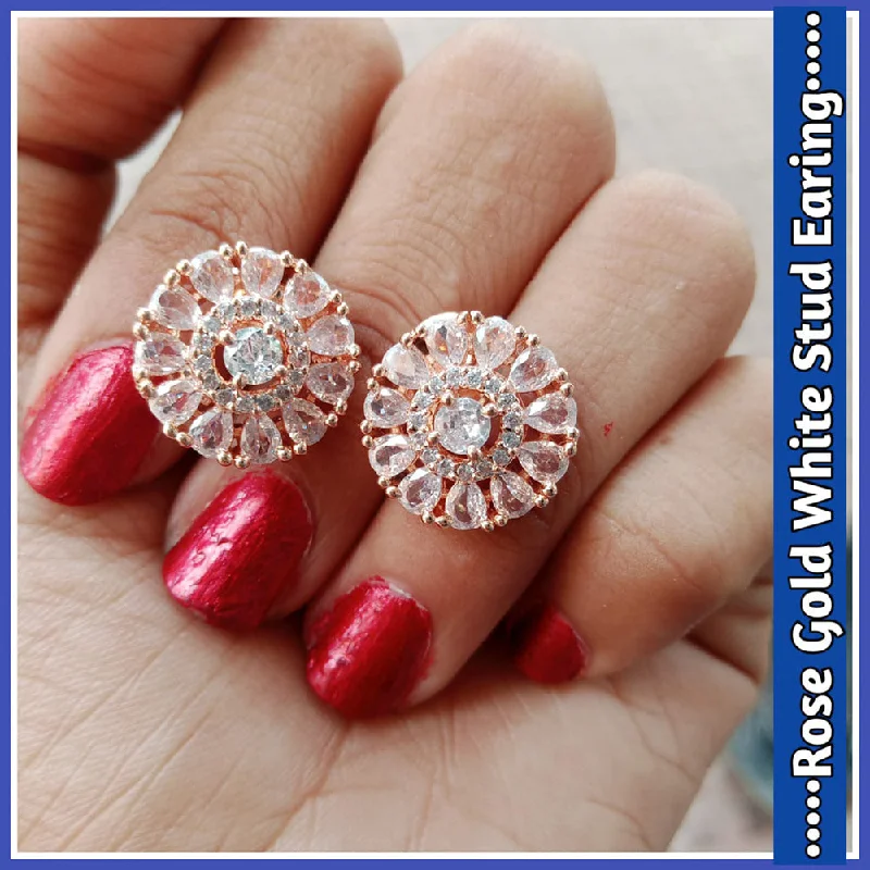 Timeless Jewelry At Special Discount Rates Manisha Jewellery Rose Gold Plated Stud Earrings Timeless Jewelry At Special Discount Rates Manisha Jewellery Rose Gold Plated Stud Earrings