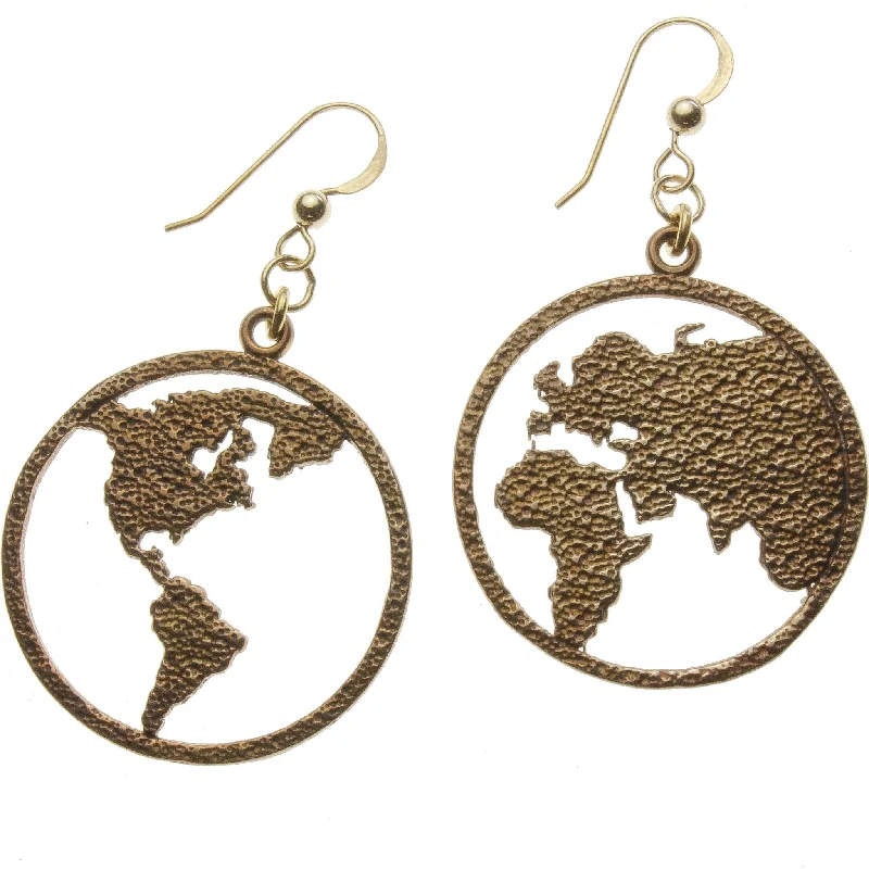 Clearance Sale On High-End Jewelry Collections Peace on Earth Peace Bronze Earrings