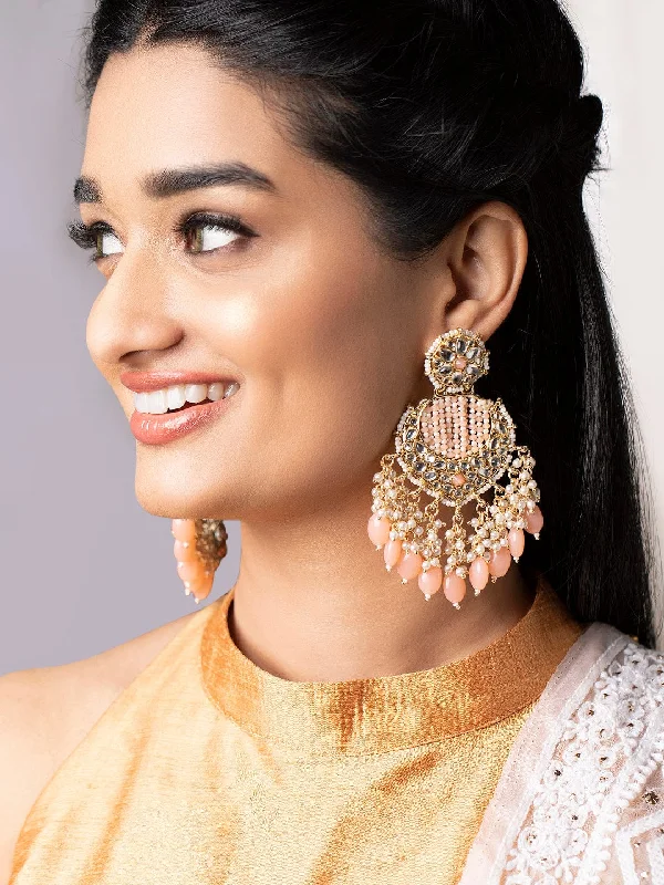 Unlock Unbeatable Jewelry Deals Before They’Re Gone Rubans Gold Plated Chandbali Earrings With Golden And Pink Beads Unlock Unbeatable Jewelry Deals Before They’Re Gone Rubans Gold Plated Chandbali Earrings With Golden And Pink Beads