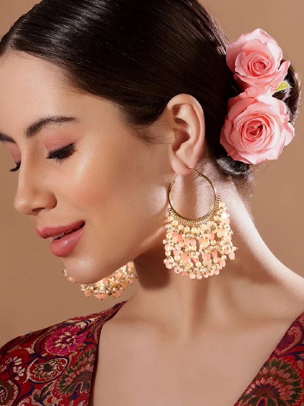 Flash Sale On Exquisite Jewelry – Don't Miss Out Rubans Gold Plated Chandbali Earrings With Pastel Colour Beads. Flash Sale On Exquisite Jewelry – Don't Miss Out Rubans Gold Plated Chandbali Earrings With Pastel Colour Beads.