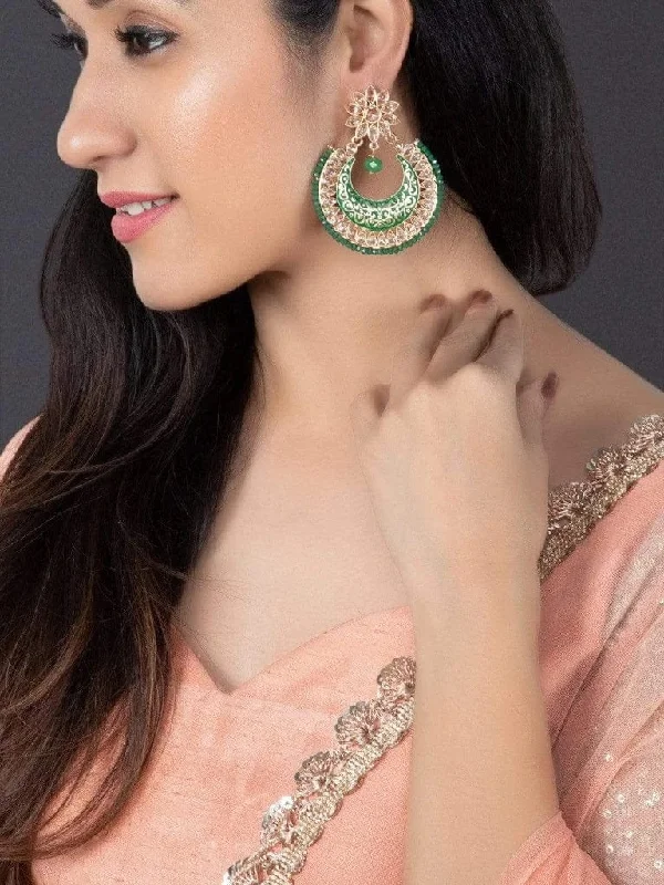 Limited-Stock Jewelry Sale – Shop Before It's Gone Rubans Gold-Toned Crescent Shaped Chandbalis Limited-Stock Jewelry Sale – Shop Before It's Gone Rubans Gold-Toned Crescent Shaped Chandbalis