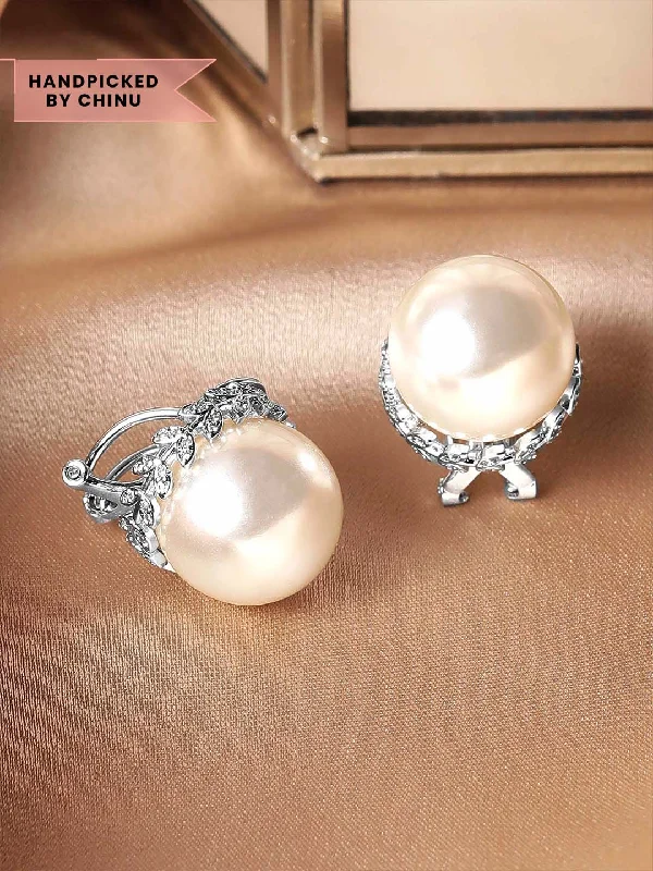 Best Jewelry Deals – Shop Premium Pieces At Great Prices Rubans Silver Plated 20mm Pearl Stud Earring With Elegant Design Best Jewelry Deals – Shop Premium Pieces At Great Prices Rubans Silver Plated 20mm Pearl Stud Earring With Elegant Design