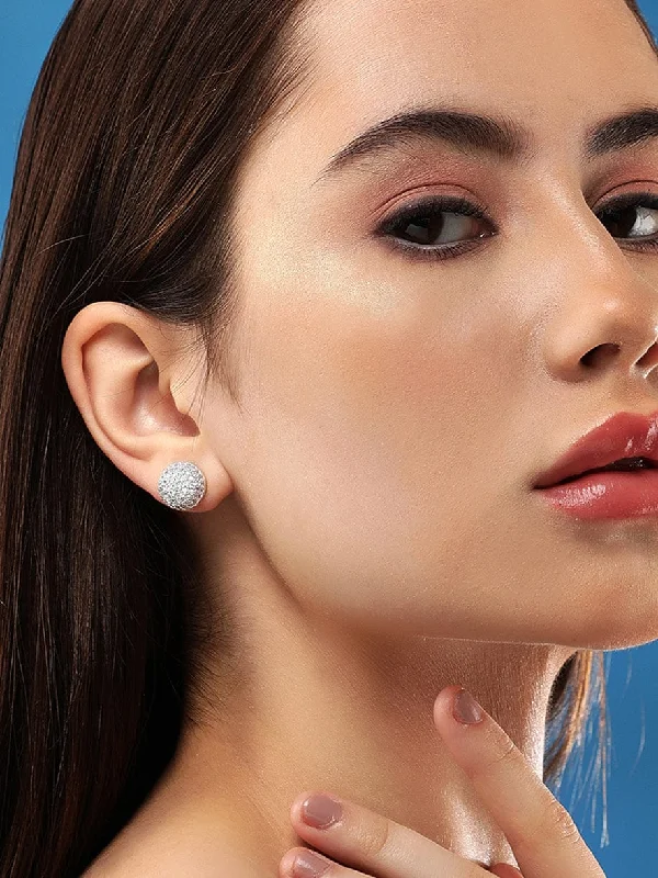 Shine In Style – Shop Jewelry Discounts Today Rubans Silver-Toned Circular Studs Earrings Shine In Style – Shop Jewelry Discounts Today Rubans Silver-Toned Circular Studs Earrings