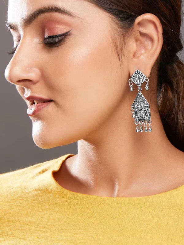 Holiday Jewelry Sale – Perfect Gifts At The Best Prices Rubans Silver-Toned Geometric Drop Earrings Holiday Jewelry Sale – Perfect Gifts At The Best Prices Rubans Silver-Toned Geometric Drop Earrings