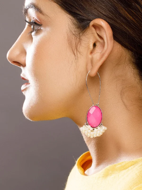 Buy More, Save More On Stunning Jewelry Pieces Rubans Silver-Toned Oval Drop Earrings Buy More, Save More On Stunning Jewelry Pieces Rubans Silver-Toned Oval Drop Earrings