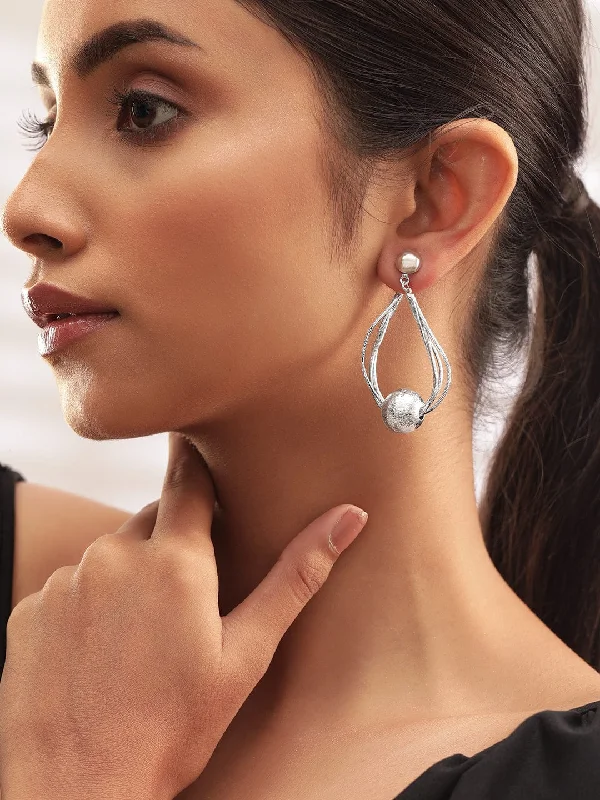 Premium Jewelry Now Available At Special Discounts Rubans Voguish Graceful Cascades Silver Plated Drop Earrings Premium Jewelry Now Available At Special Discounts Rubans Voguish Graceful Cascades Silver Plated Drop Earrings