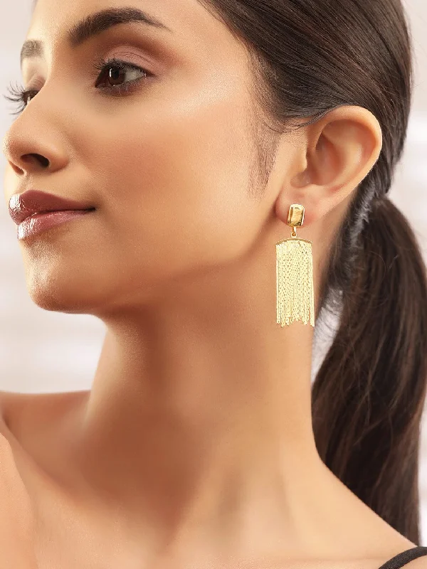Exclusive Jewelry Offers – Sparkle For Less Rubans Voguish Radiant Links Gold Plated Multiple Chain Earrings Exclusive Jewelry Offers – Sparkle For Less Rubans Voguish Radiant Links Gold Plated Multiple Chain Earrings