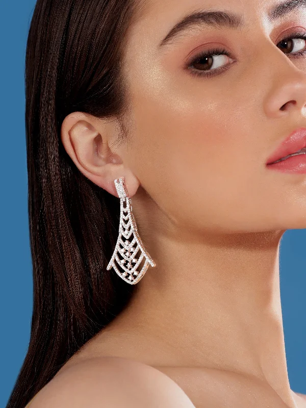 Your Dream Jewelry At Dream Prices Rubans Zircon Studded Handcrafted Drop Earring