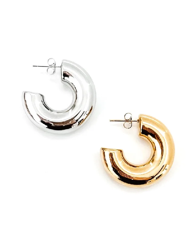 Personalized Jewelry At Special Discount Rates Eldon Hoop Earrings || Choose Color