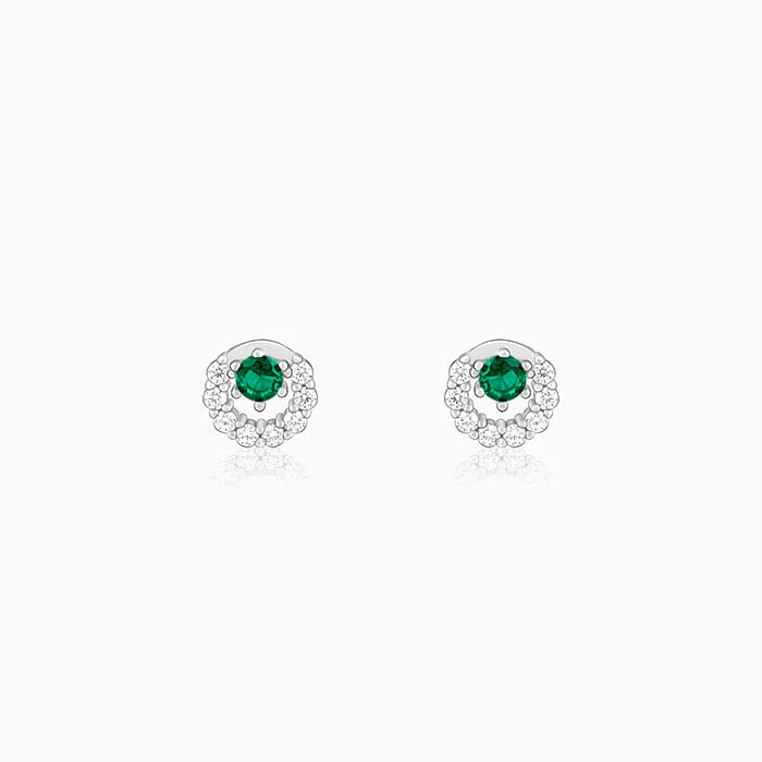 Exclusive Jewelry Bundles At Discounted Rates Silver Emerald Green Halo Stud Earrings Exclusive Jewelry Bundles At Discounted Rates Silver Emerald Green Halo Stud Earrings