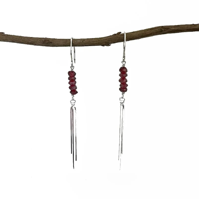 Discounted Luxury Jewelry – Shine Without The Splurge Silver Garnet Earrings