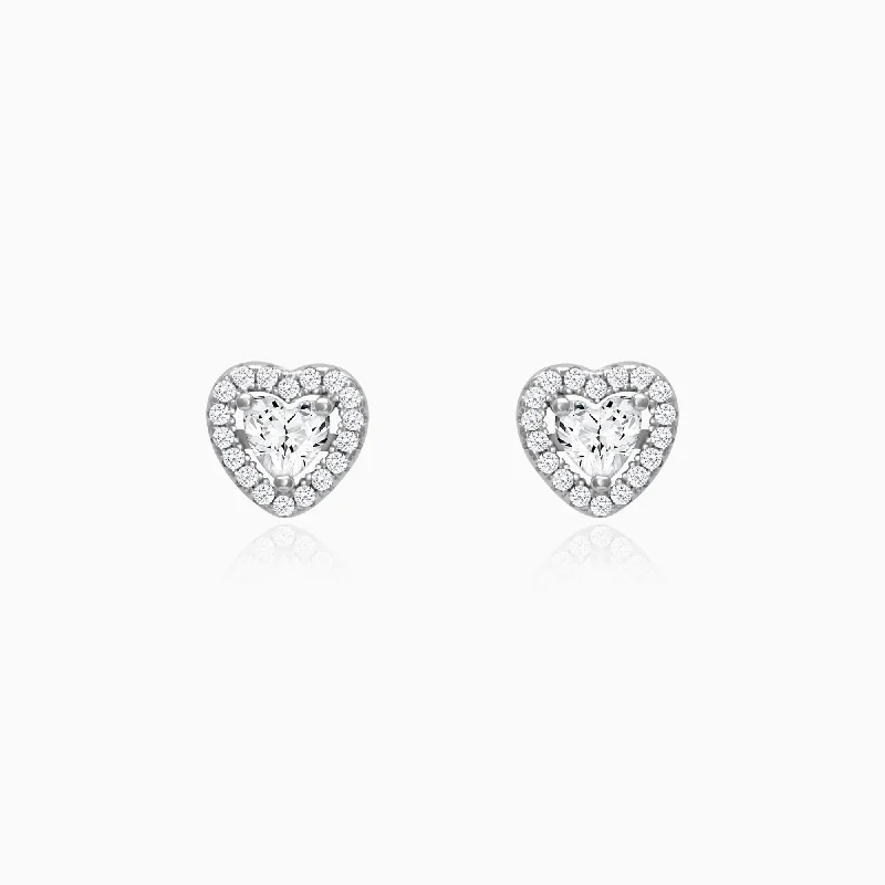 Limited-Stock Jewelry Clearance – Grab Your Favorites Now Silver Shimmer Heart Stud Earrings Limited-Stock Jewelry Clearance – Grab Your Favorites Now Silver Shimmer Heart Stud Earrings