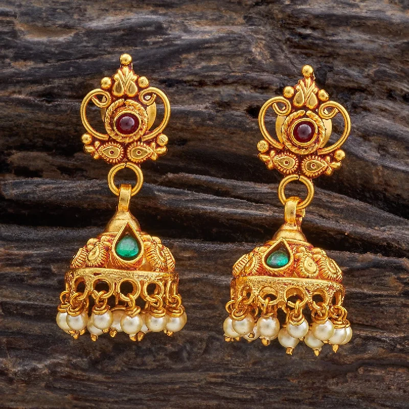 High-End Sparkle, Low-End Prices – Shop Now Silver Temple Earring 177685