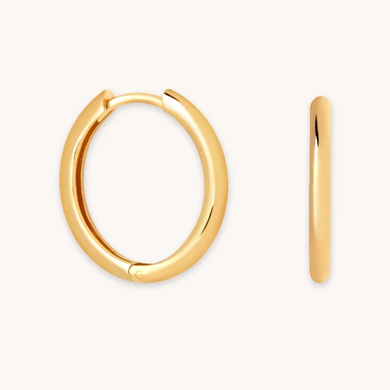 Special Sale On Handcrafted Jewelry – Shop Today Essential Medium Hoops in Gold