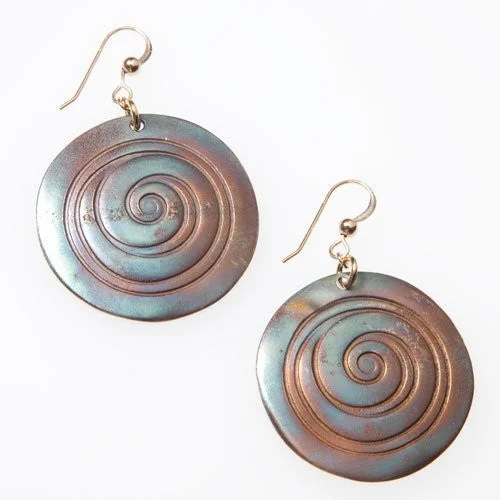 Sparkle In Style With Our Best Jewelry Deals Spiral Iridescent Earrings on French Hooks