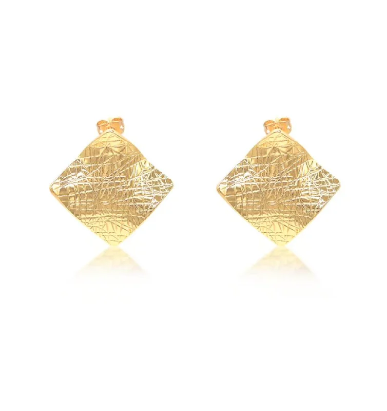 Luxury Jewelry Clearance – Shop Premium Styles Now Squared Textured Earrings