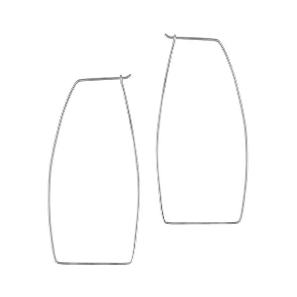 Huge Savings On Timeless Jewelry Collections Geometric Hoop Earrings - Large in Silver Huge Savings On Timeless Jewelry Collections Geometric Hoop Earrings - Large in Silver