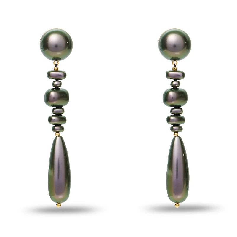 Shine Without Limits – Jewelry Sale Happening Now TAHITIAN PEARL COPACABANA LINEAR EARRINGS