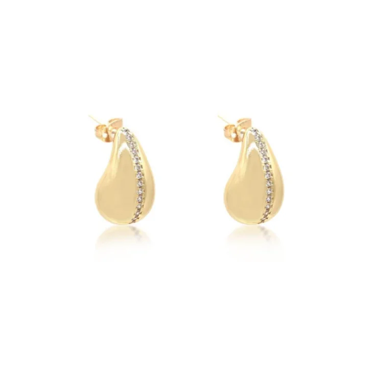 Exclusive Jewelry Markdowns – Limited-Time Offer Teardrop Water drop CZ Line Earrings