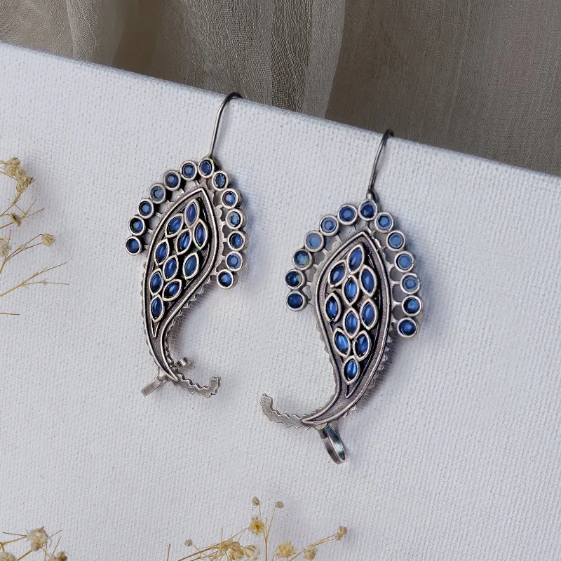 High-Quality Gemstone Jewelry For Special Occasions Teejh Anoshka Silver Oxidised Earcuff High-Quality Gemstone Jewelry For Special Occasions Teejh Anoshka Silver Oxidised Earcuff
