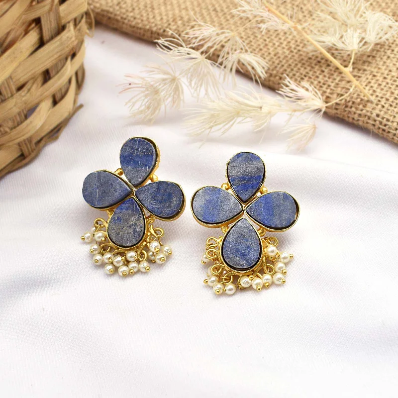 Shop Dazzling Rings, Earrings, And More At Special Discounts Teejh Arisha Blue Stone and Pearl Earring Shop Dazzling Rings, Earrings, And More At Special Discounts Teejh Arisha Blue Stone and Pearl Earring