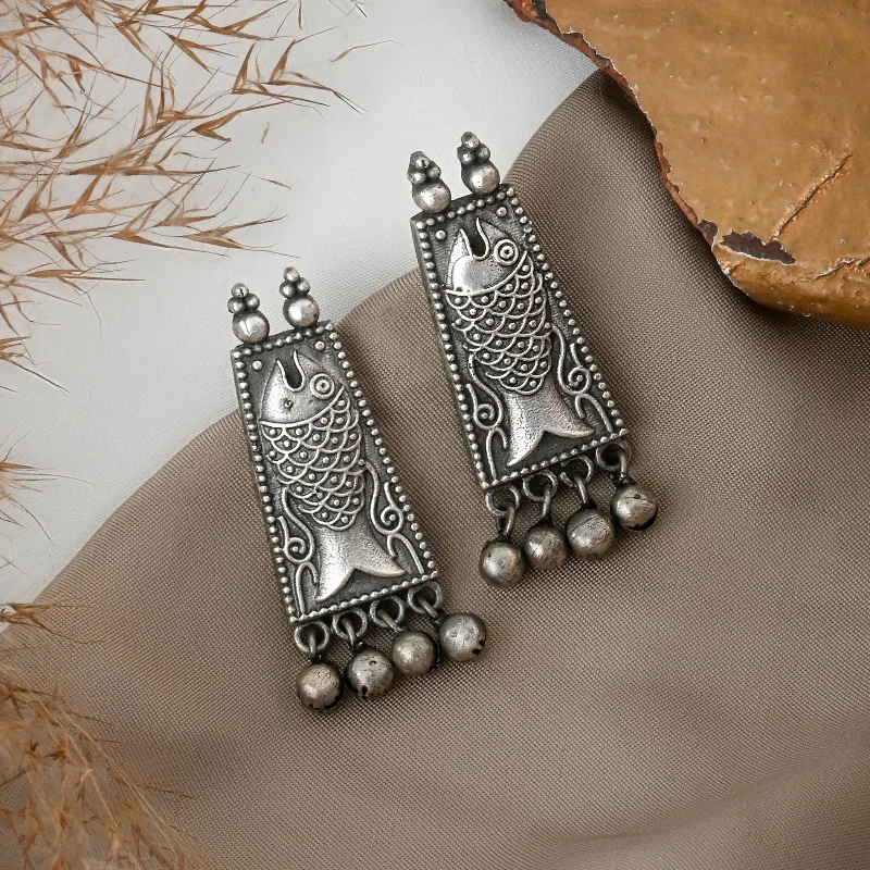 The Ultimate Jewelry Sale – Exclusive Styles At Great Prices Teejh Chahnaa Silver Fish Oxidised Earring The Ultimate Jewelry Sale – Exclusive Styles At Great Prices Teejh Chahnaa Silver Fish Oxidised Earring