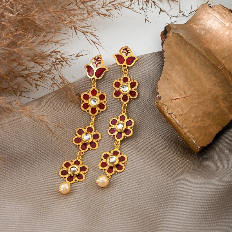 Jewelry Deals That Sparkle – Shop Today Teejh Daivey Maroon Gold Earring