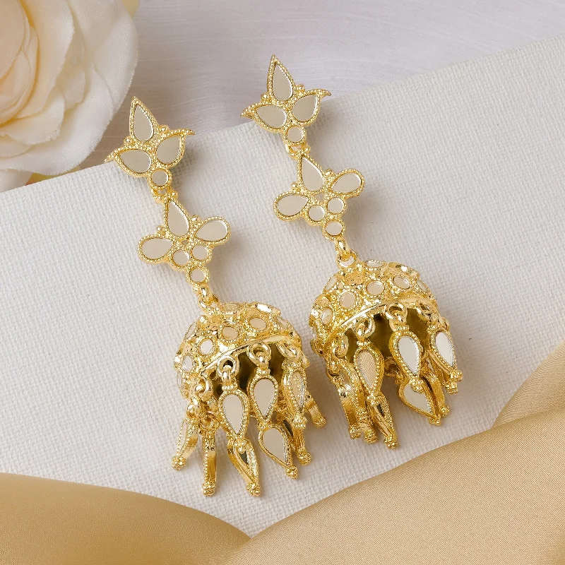 Gorgeous Jewelry, Limited-Time Savings Teejh Fulki Gold Oxidised Earring