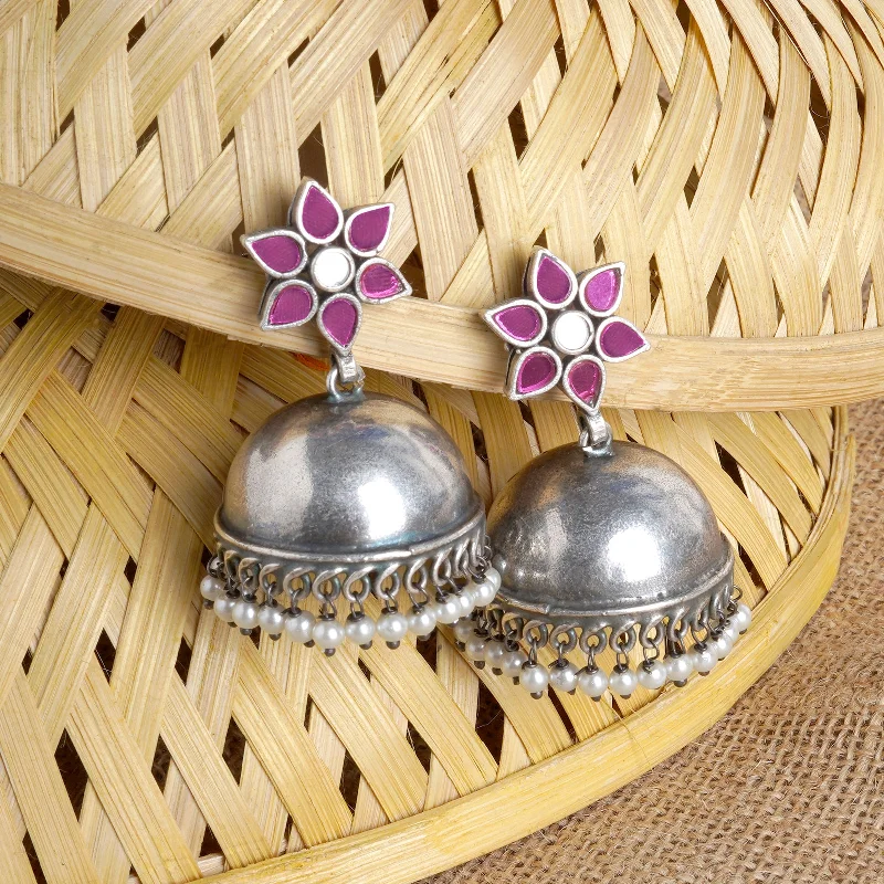 The Perfect Accessory For Less – Jewelry Sale Live Teejh Maanika Maroon Silver Oxidised Earrings The Perfect Accessory For Less – Jewelry Sale Live Teejh Maanika Maroon Silver Oxidised Earrings