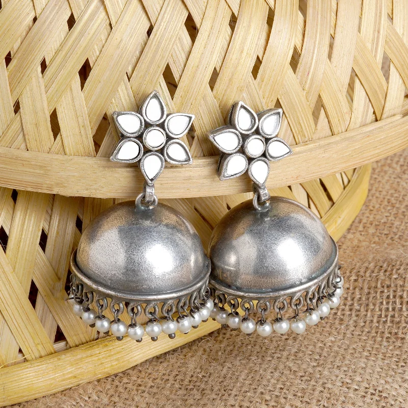 Stunning Jewelry Pieces At The Lowest Prices Ever Teejh Maanika White Silver Oxidised Earrings Stunning Jewelry Pieces At The Lowest Prices Ever Teejh Maanika White Silver Oxidised Earrings