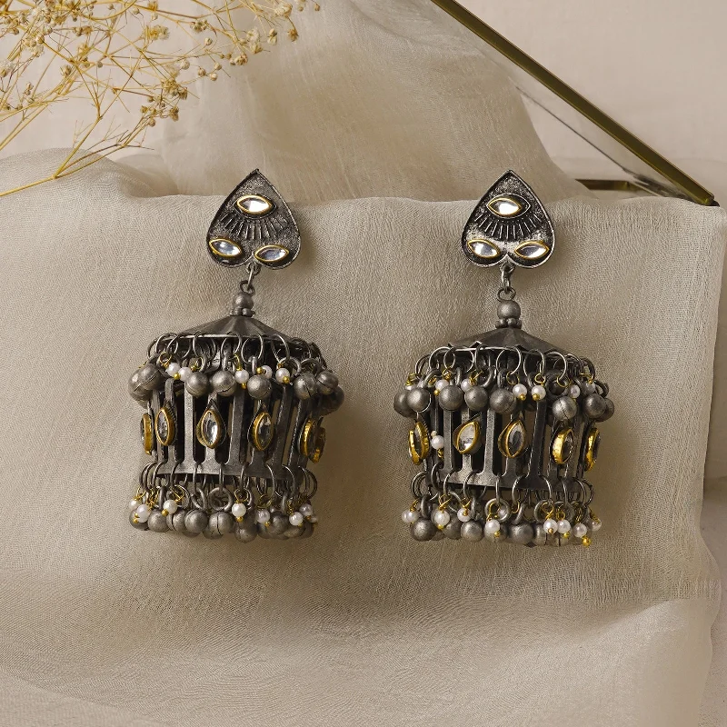 Jewelry Clearance Event – Last Chance For Stunning Deals Teejh Malvika Gold and Silver Oxidised Earring Jewelry Clearance Event – Last Chance For Stunning Deals Teejh Malvika Gold and Silver Oxidised Earring
