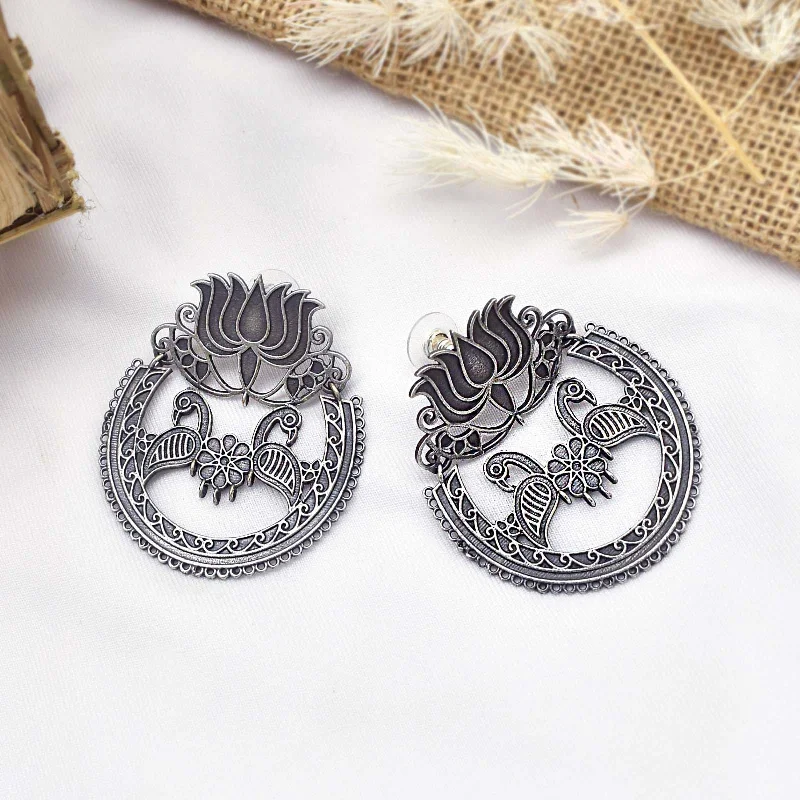 Shop Trending Jewelry With Exclusive Savings Teejh Rasha Silver Oxidised Earring
