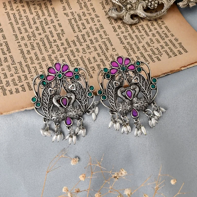 High-End Jewelry, Now More Affordable Than Ever Teejh Sameksha Silver Oxidised Earring High-End Jewelry, Now More Affordable Than Ever Teejh Sameksha Silver Oxidised Earring