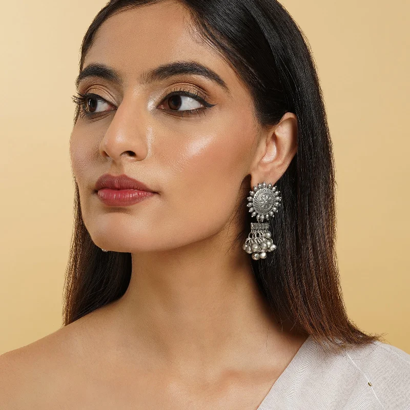 Personalized Jewelry At Special Discount Rates Rumjhum Silver Oxidised Earring